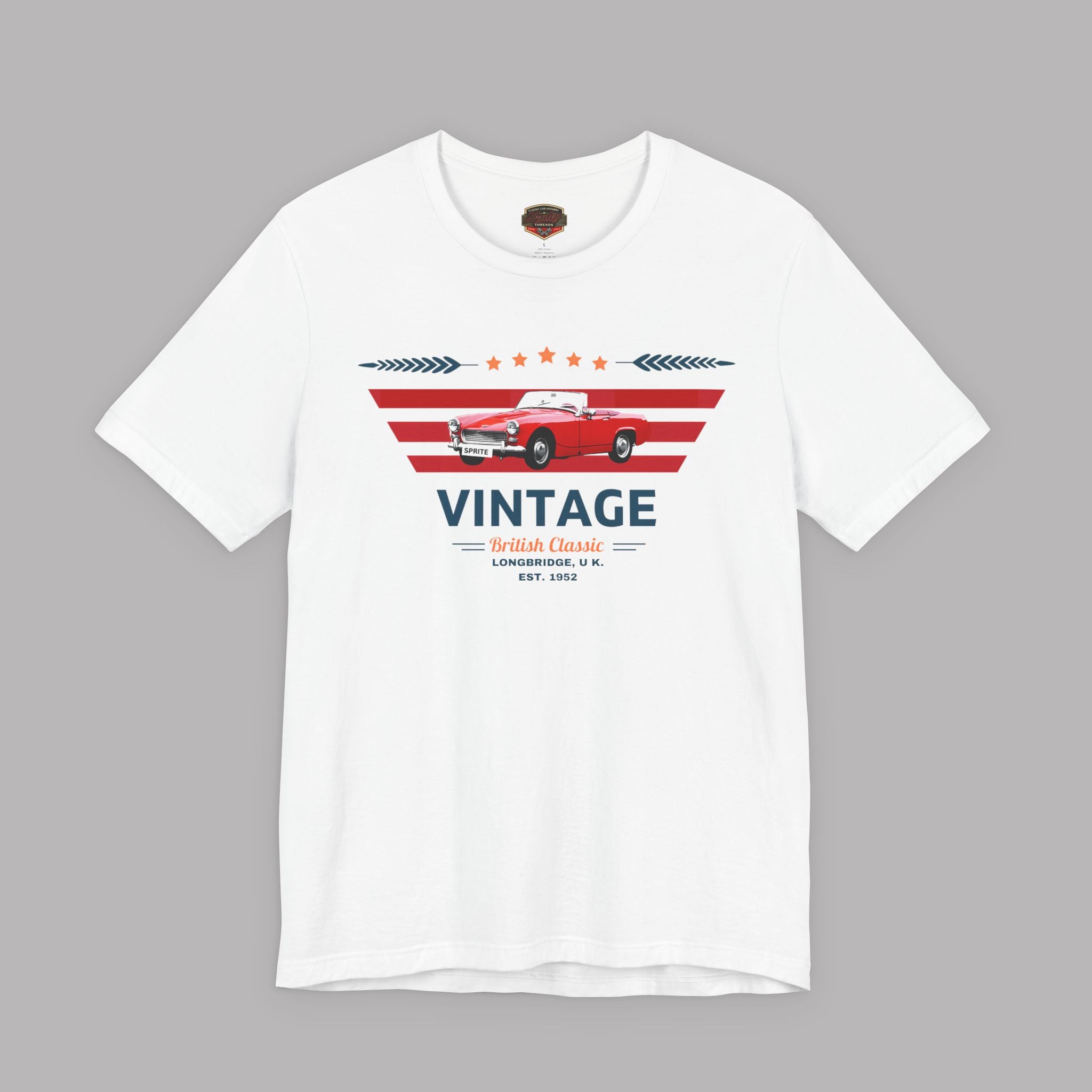Vintage British Roadster Tee | Retro Classic Car Shirt