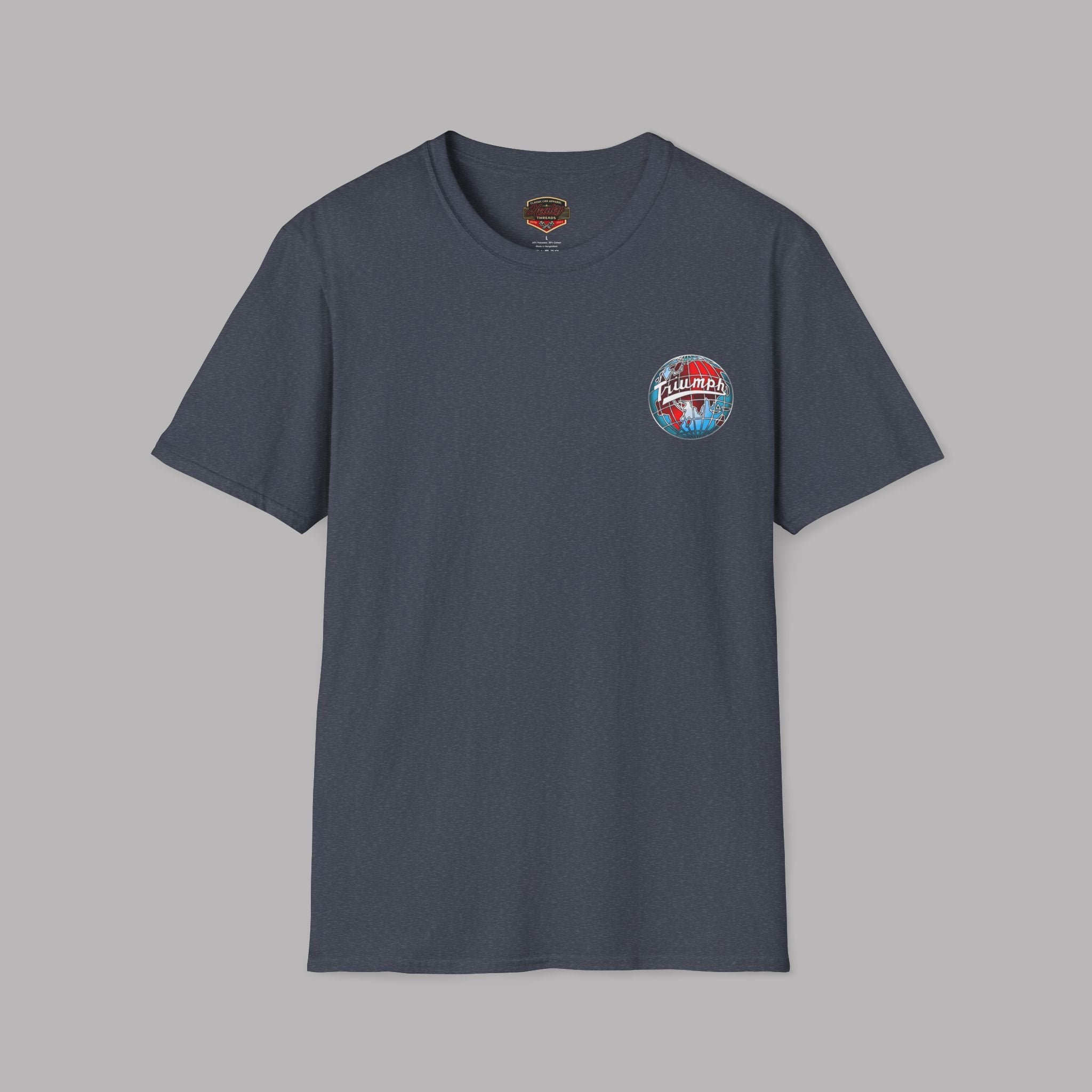 Vintage Triumph Globe T-Shirt – Classic British Moto Tee