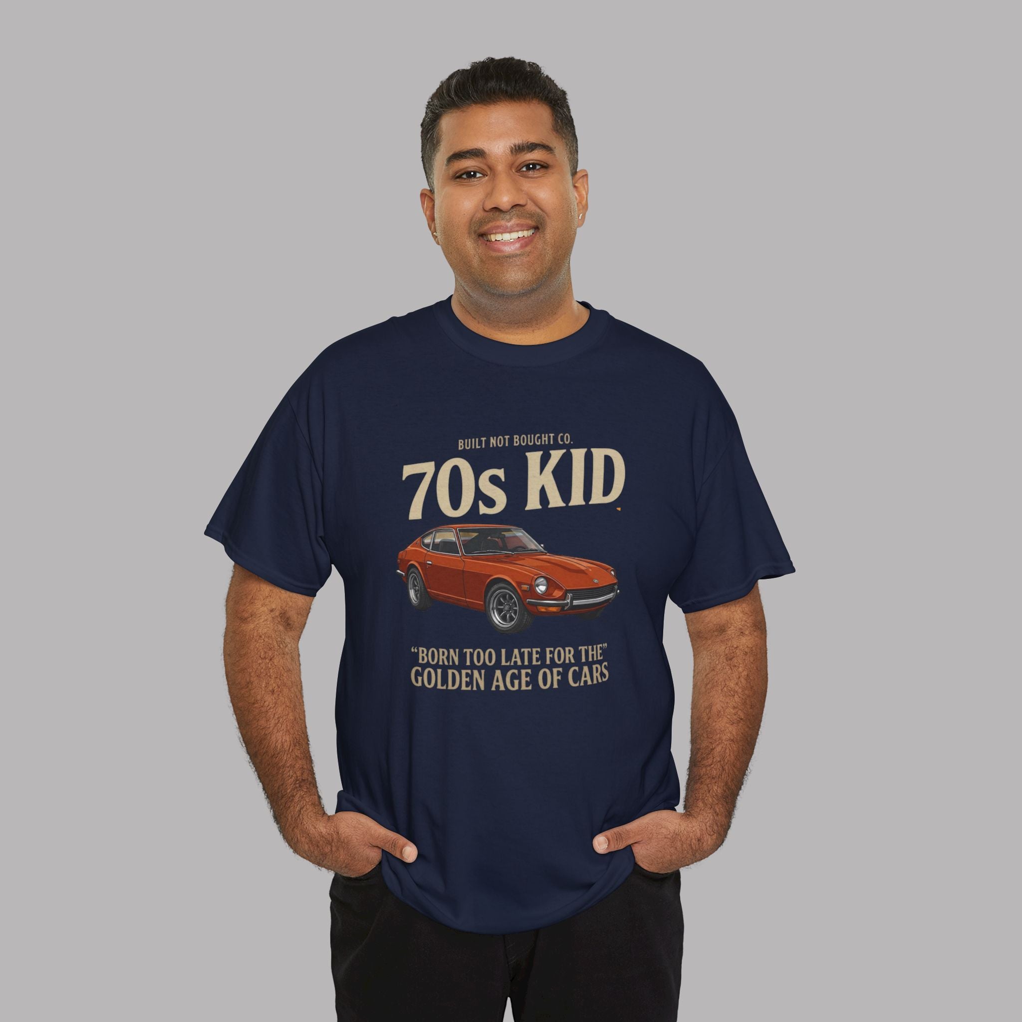 70s Kid Classic Car Tee – Born Too Late for the Golden Age