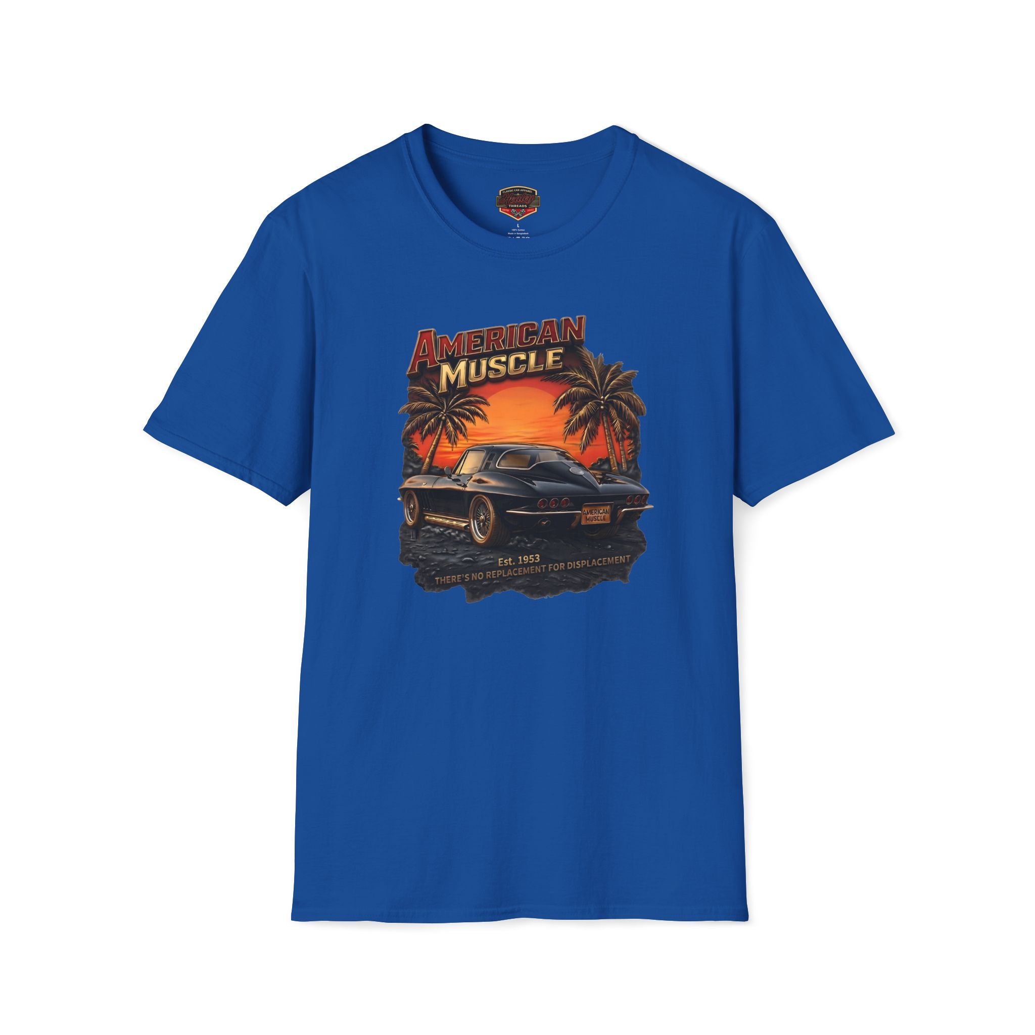 American Muscle Sunset T-Shirt - Retro Sports Car Tee