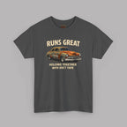 Vintage Car 'Runs Great' Tee | Classic Hot Rod Graphic Shirt
