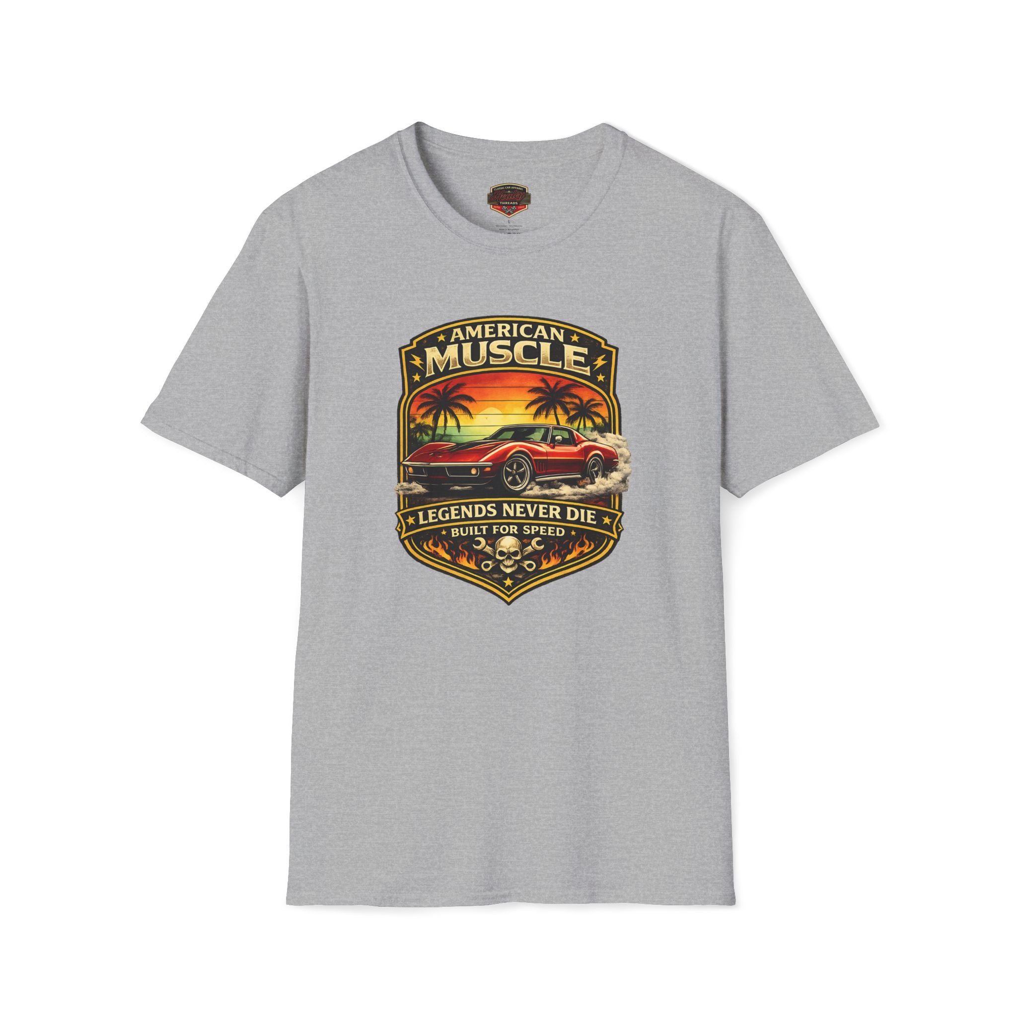 Corvette T-Shirt - Legends Never Die American Muscle Tee