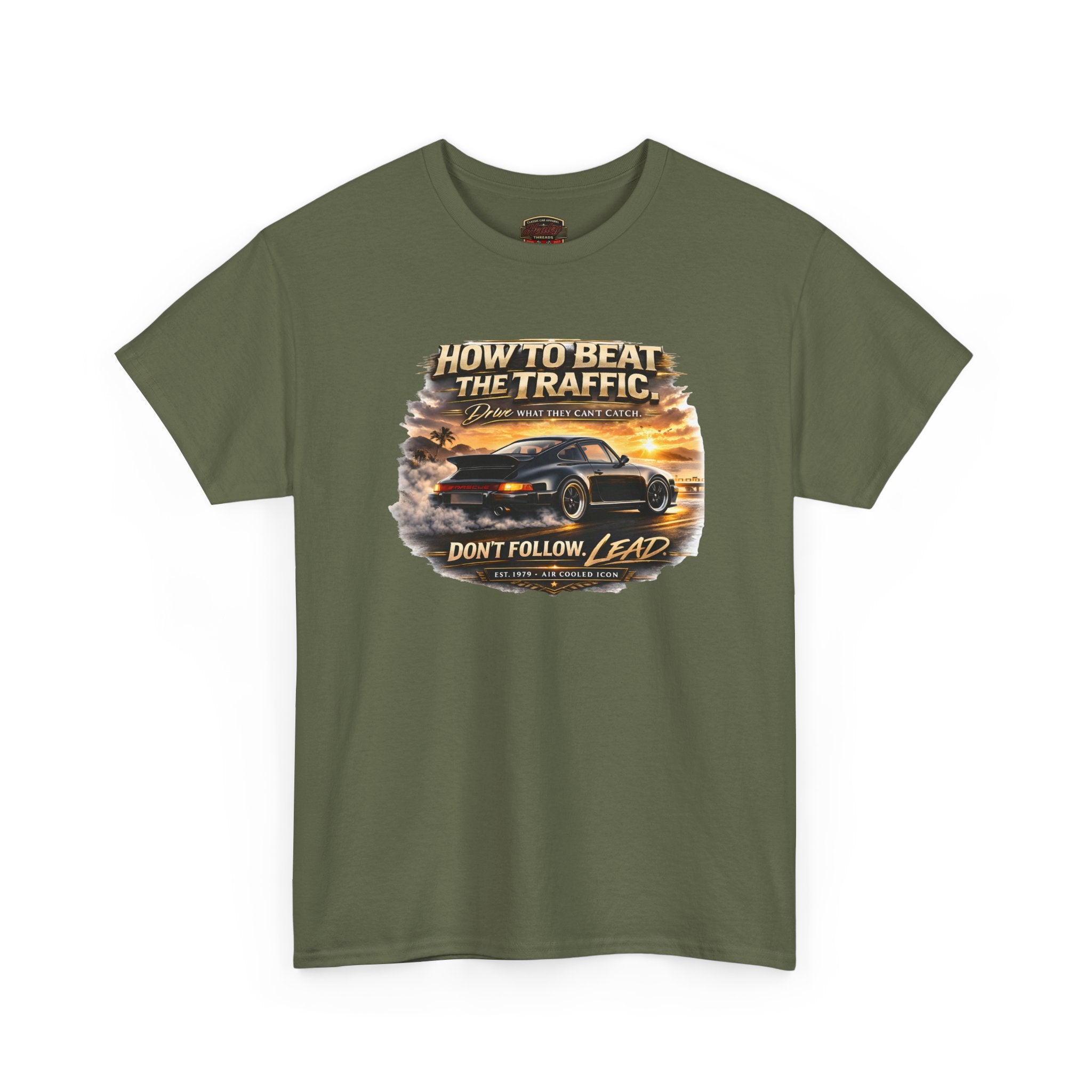 Air Cooled Sports Car T-Shirt - Don't Follow Lead - Healey Threads