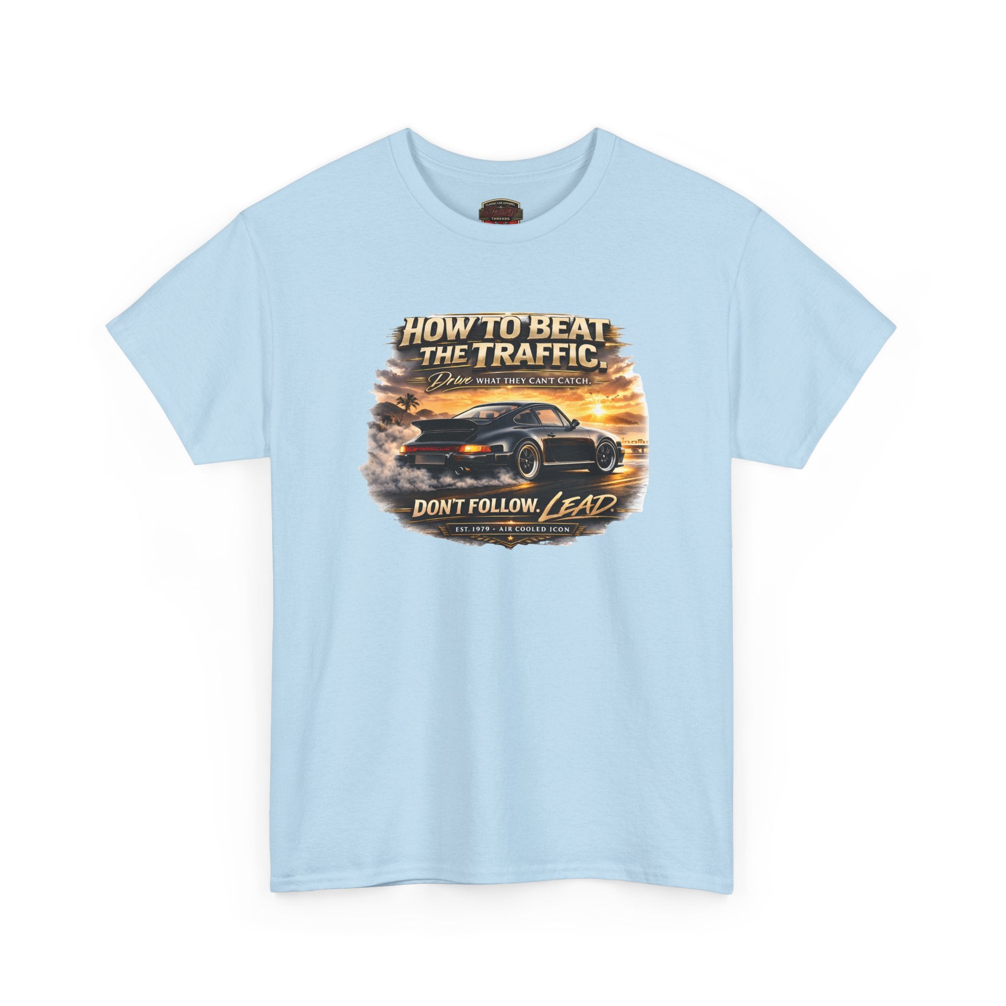 Air Cooled Sports Car T-Shirt - Don't Follow Lead - Healey Threads
