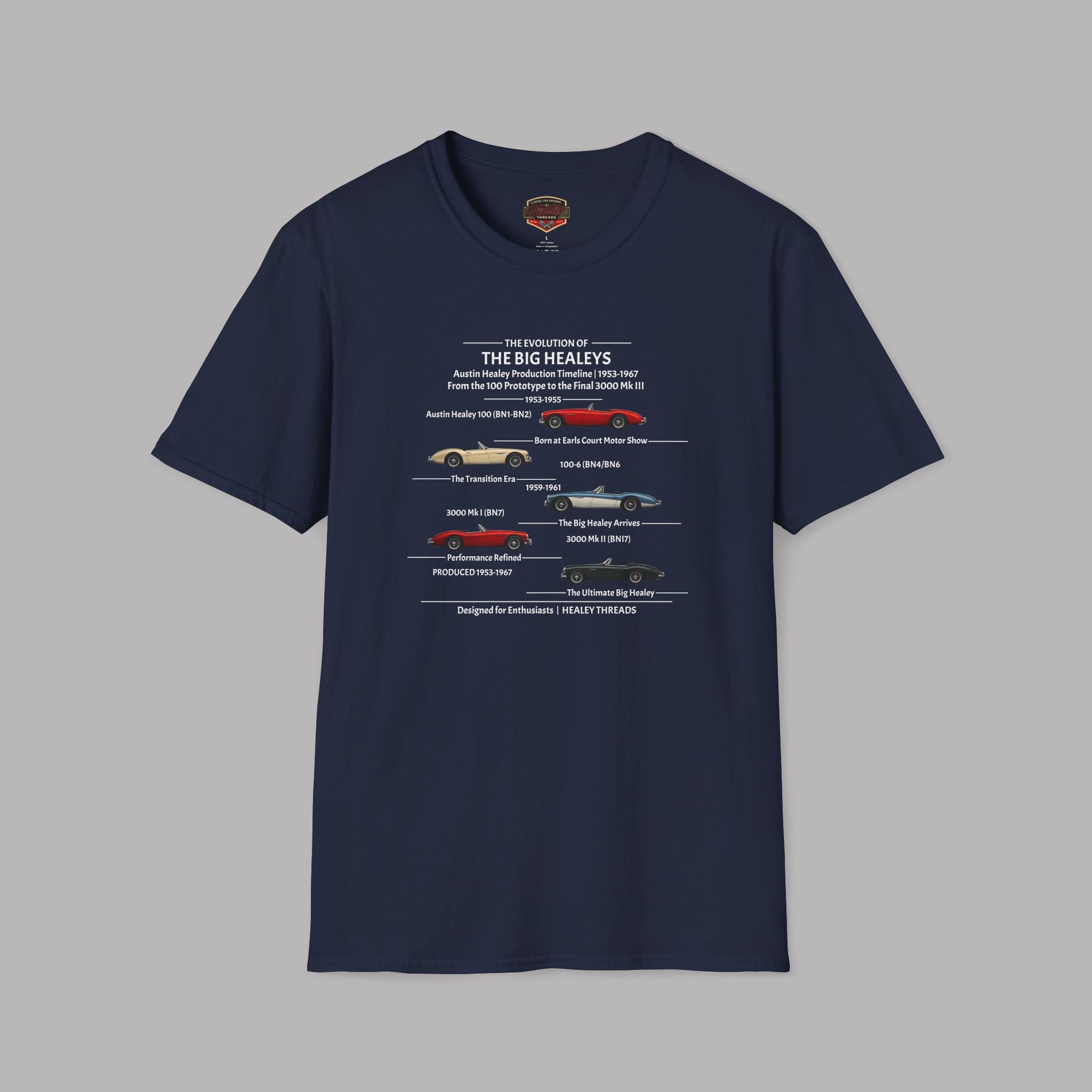 Austin-Healey Evolution Graphic Tee - Healey Threads Tee