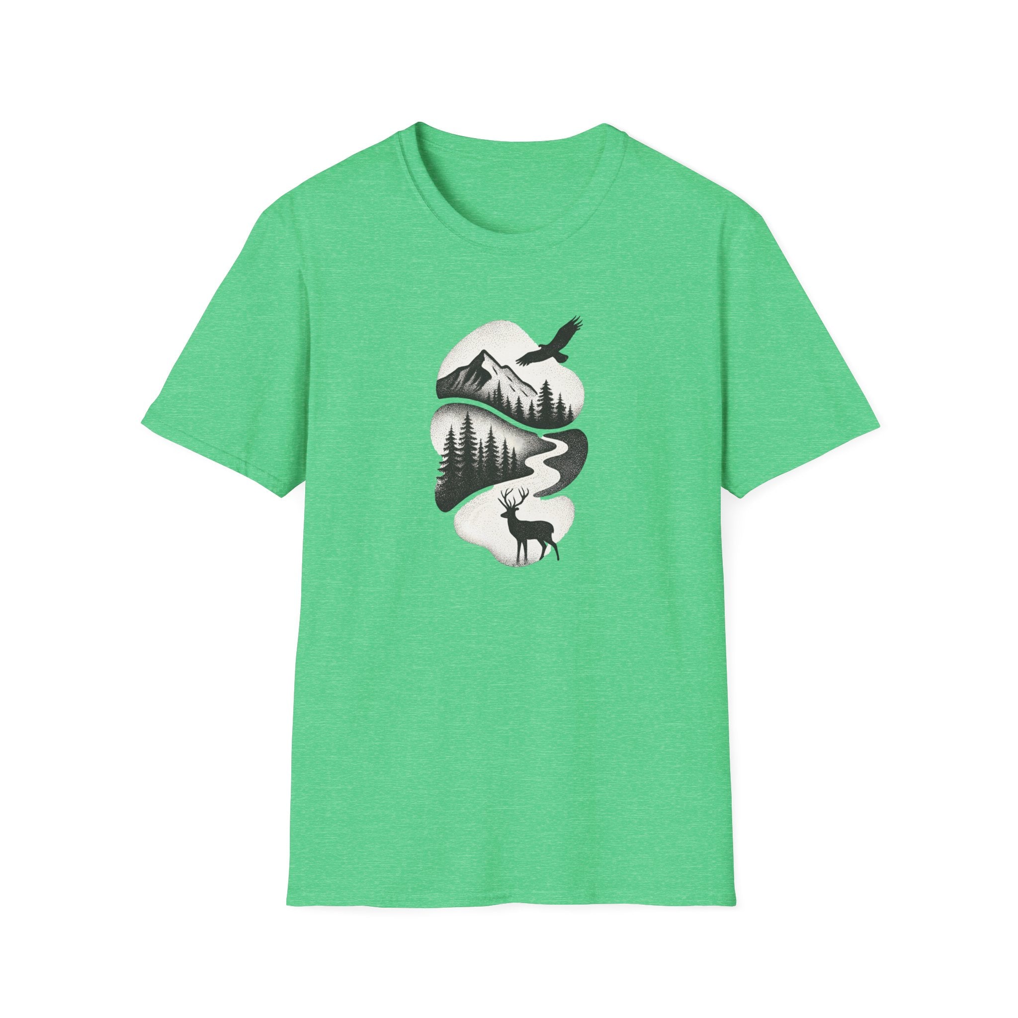 Deer in Mountain Landscape T-Shirt