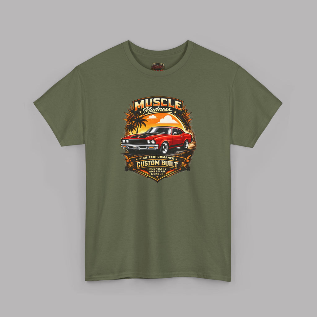 Vintage Chevy Muscle Car T Shirt – Retro Sunset Classic Tee