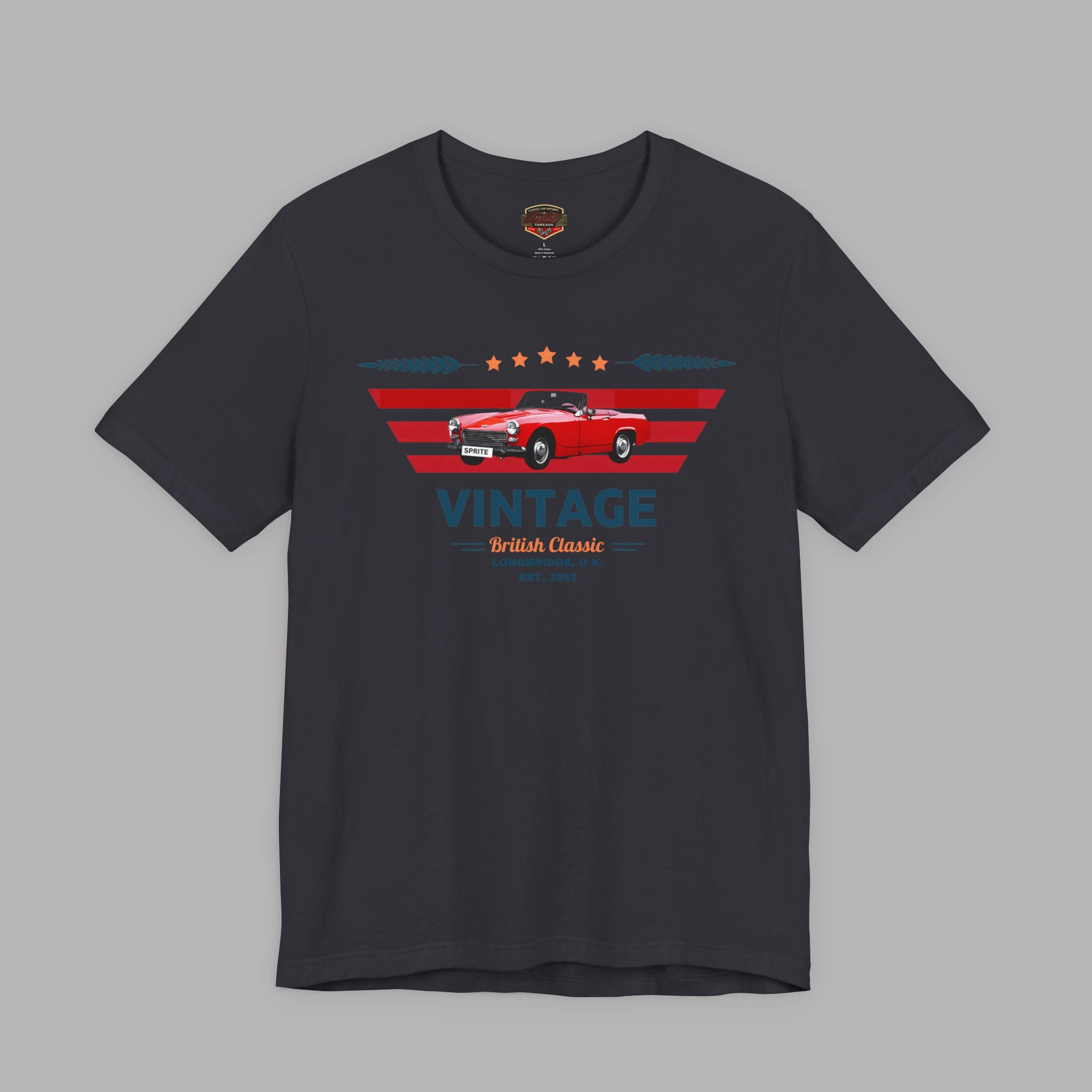 Vintage British Roadster Tee | Retro Classic Car Shirt