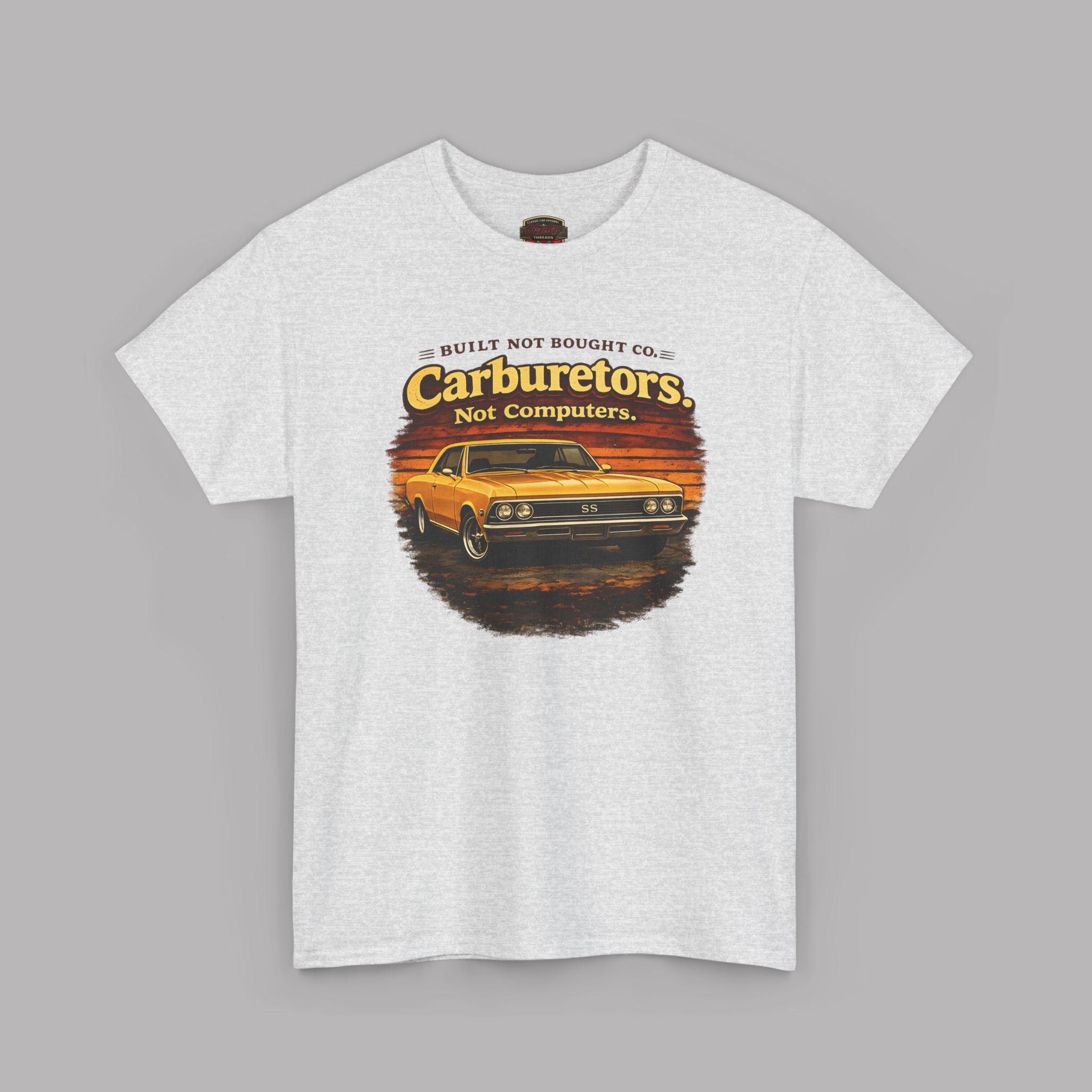 Carburetors Not Computers T-Shirt - Vintage Muscle Car Tee