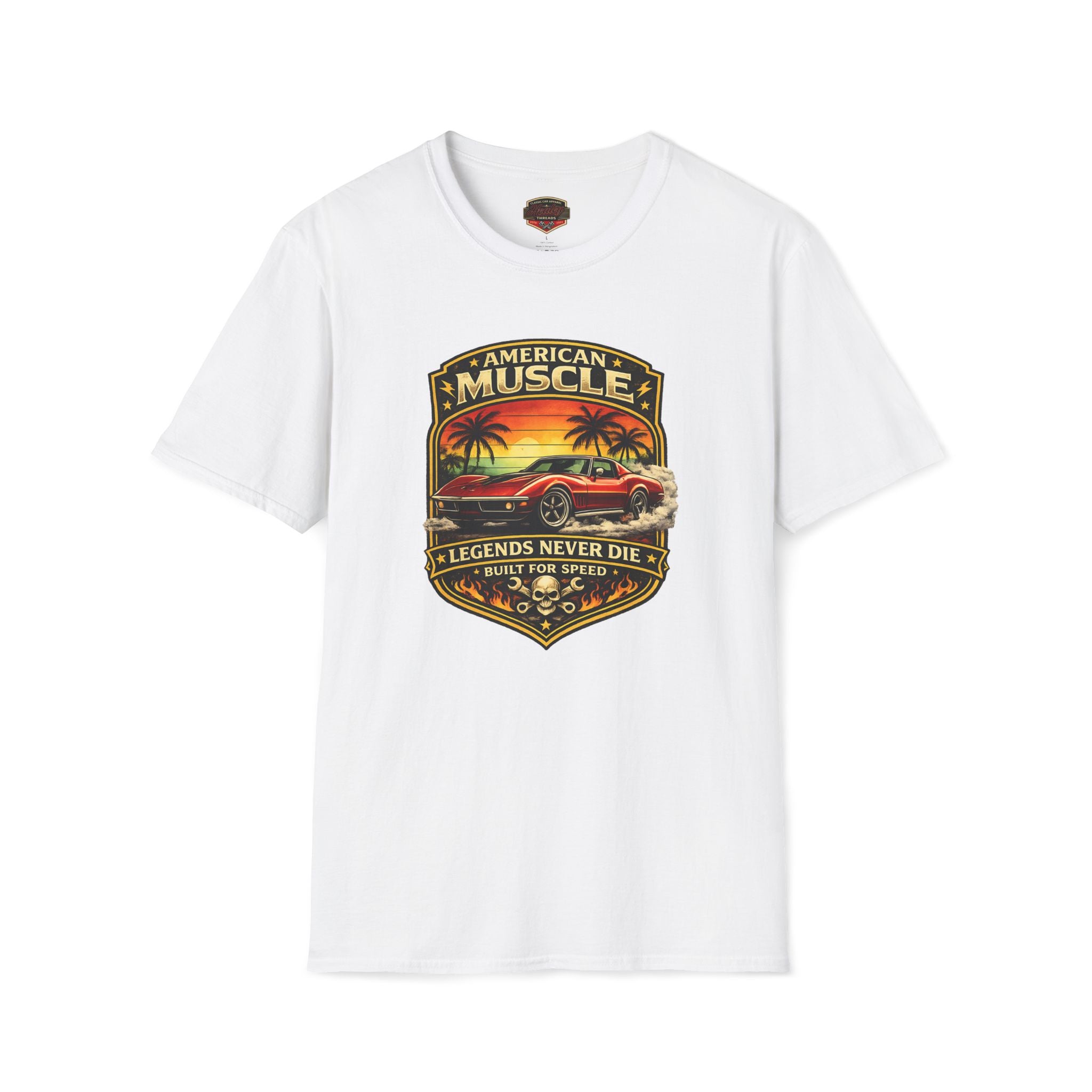 Corvette T-Shirt - Legends Never Die American Muscle Tee