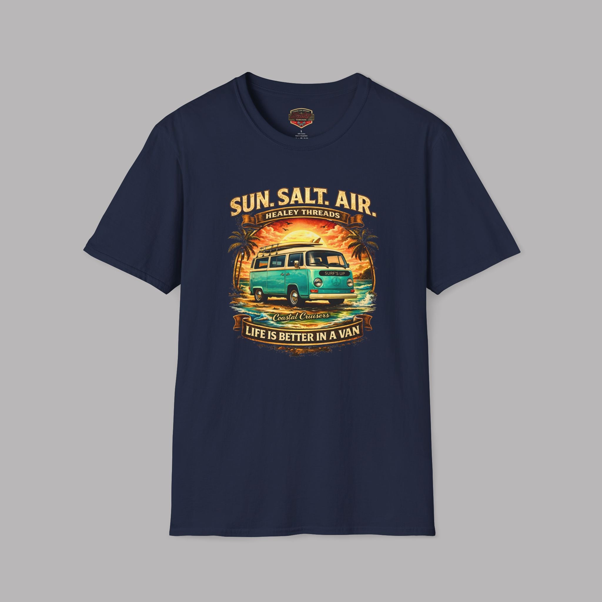 Retro Surf Van T-Shirt – Sun Salt Air Coastal Tee