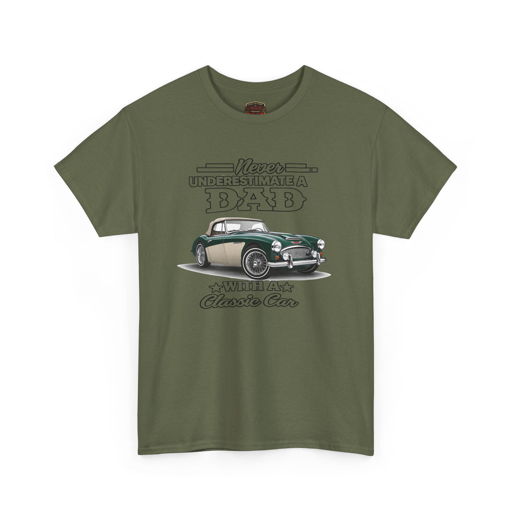 Classic Car Dad T-Shirt - Never Underestimate a Dad