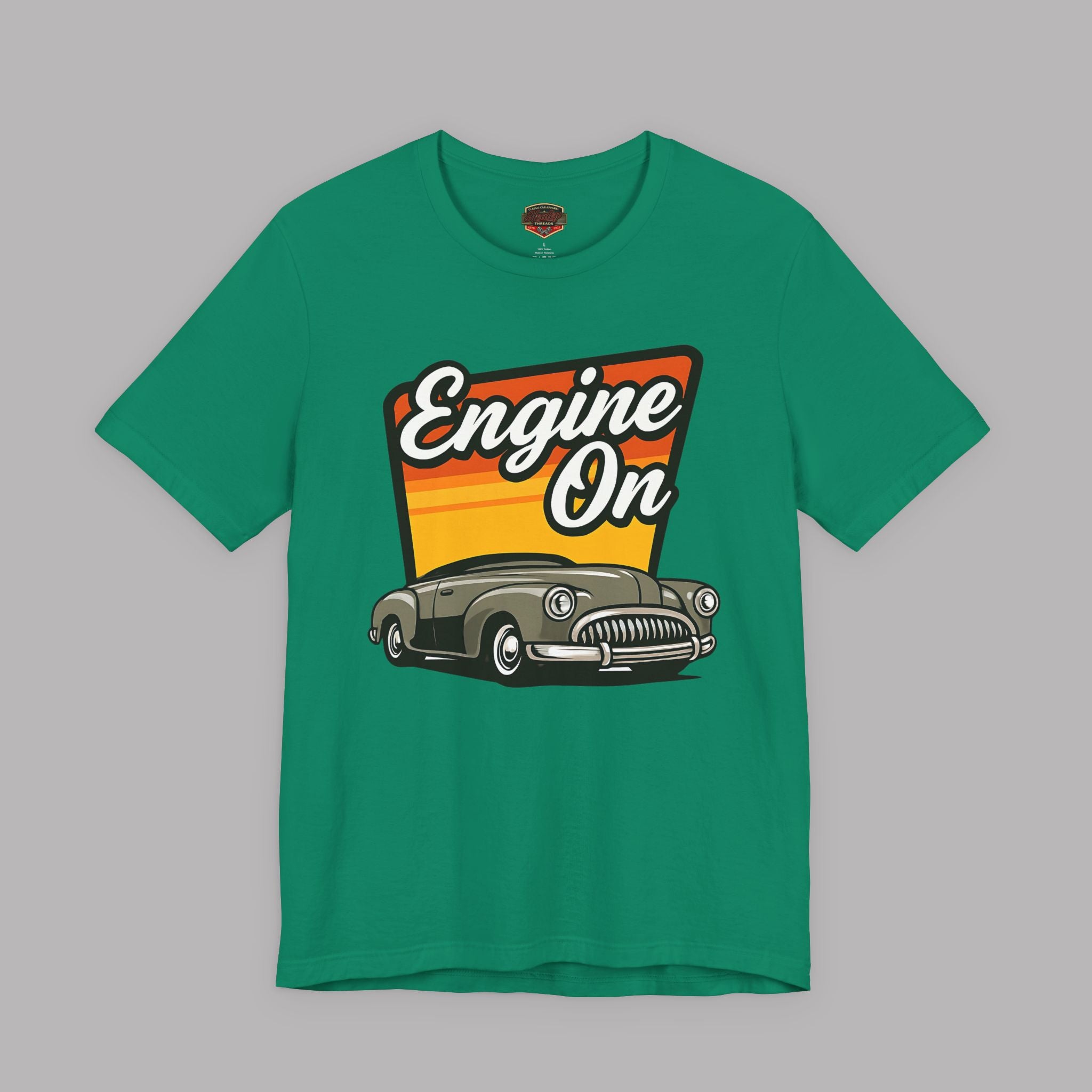 Retro Classic Car Tee | Engine On Vintage Gift Shirt