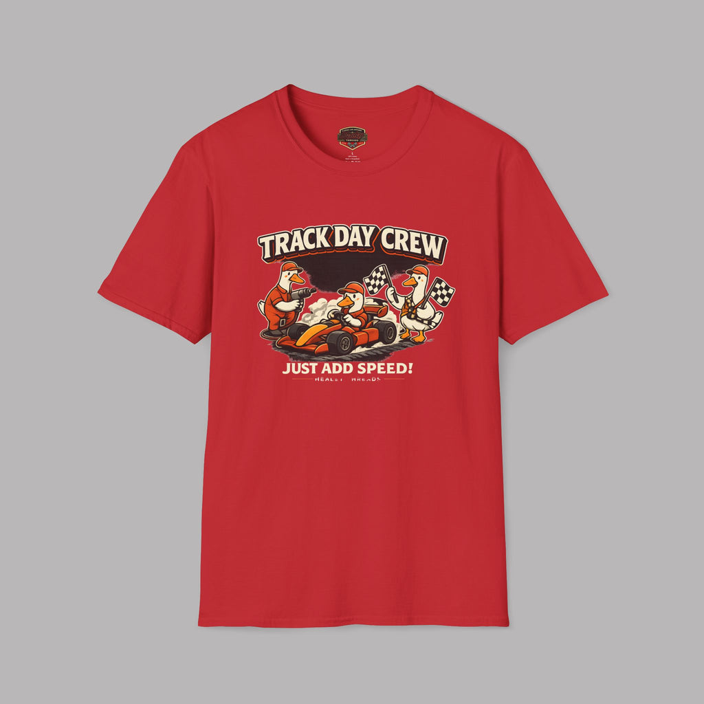 Track Day Crew T-Shirt | Retro Racing Ducks Graphic Tee