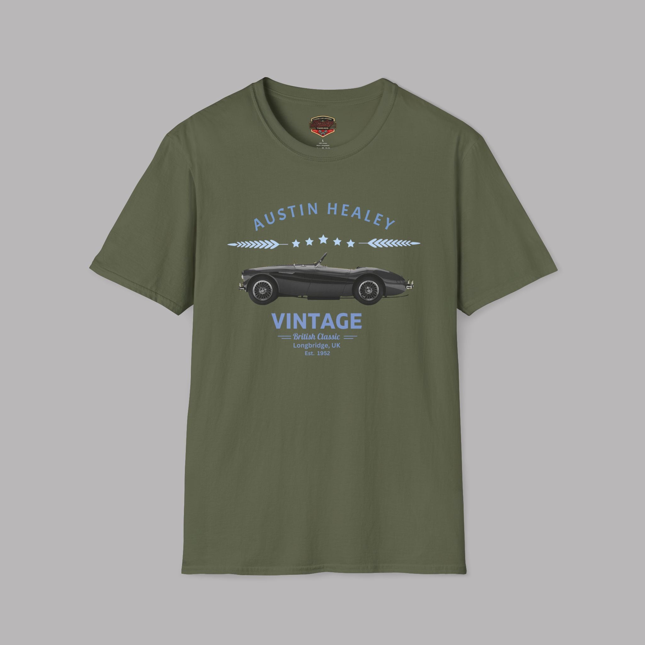 British Classic Car Shirt - Austin Healey Vintage Roadster Tee