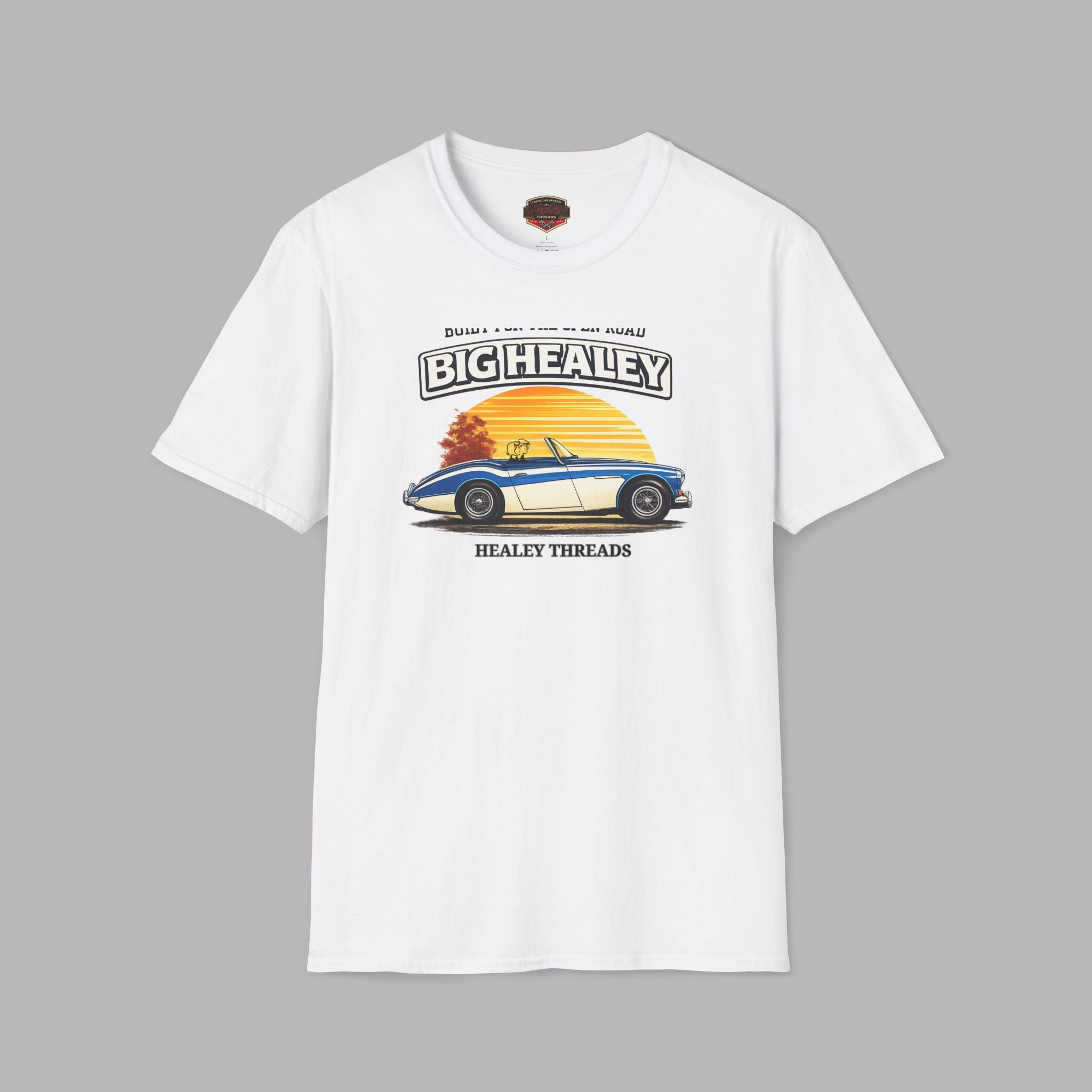 Big Healey T-Shirt — Retro Sunset Austin Healey Graphic Tee