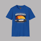 Big Healey Classic Car T-Shirt — Legendary British Sports Car Sunset Design