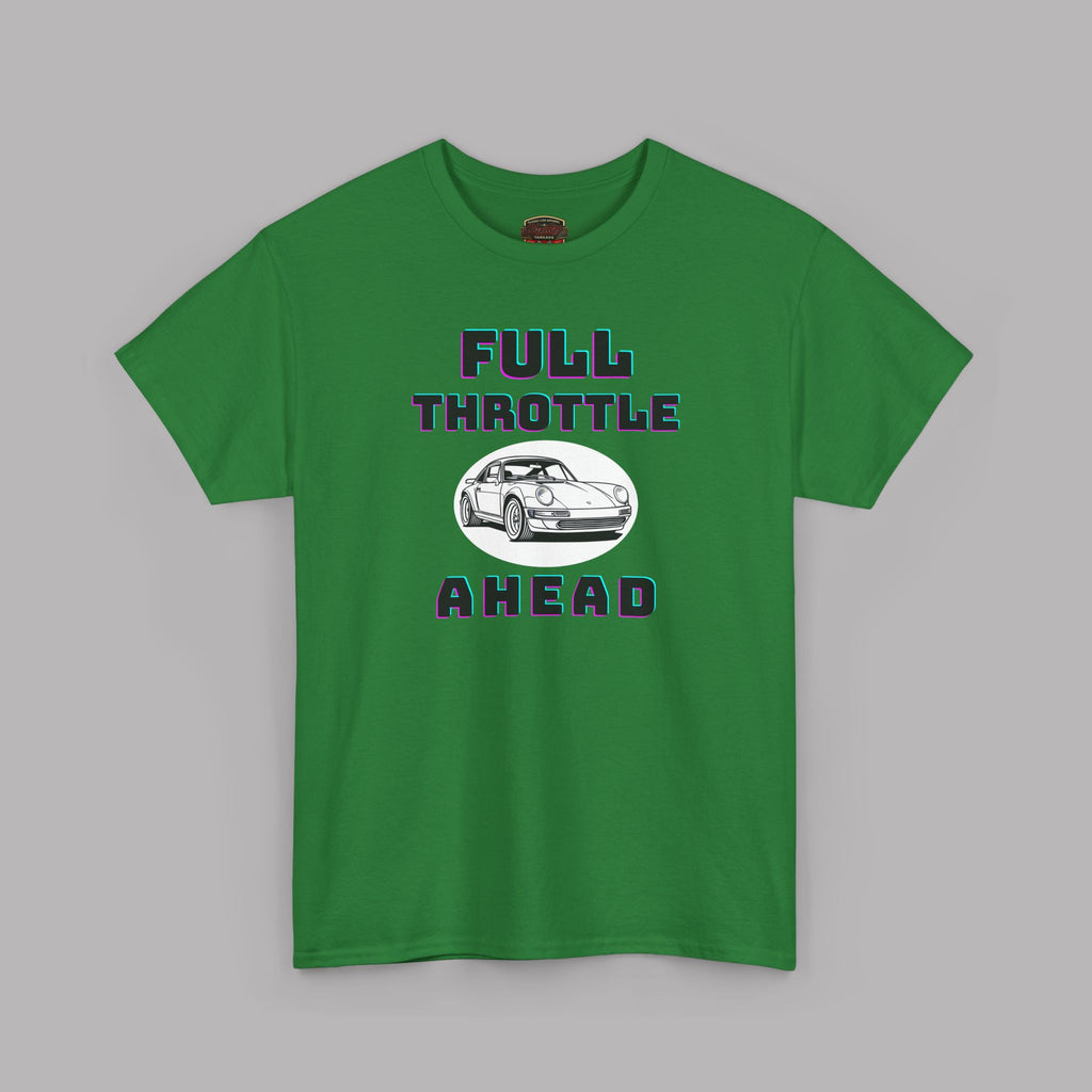Full Throttle Ahead Tee | Vintage Sports Car Graphic T-Shirt