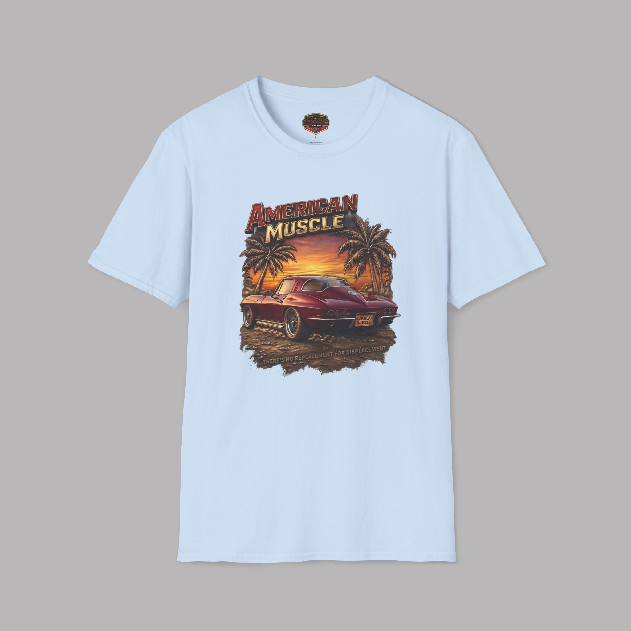 American Muscle Stingray T-Shirt - Retro Sunset Car Tee