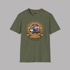British Motor Club T-Shirt — Vintage Union Jack Sports Car Emblem