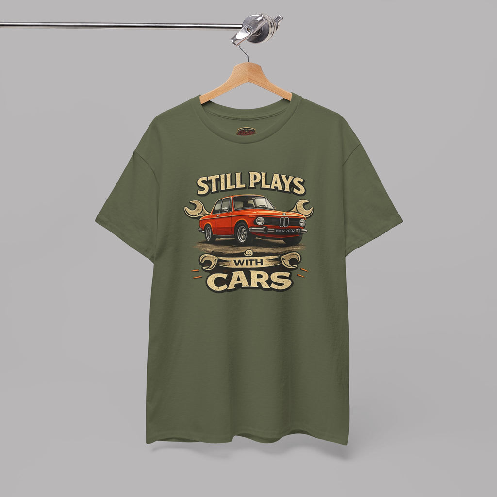 Still Plays With Cars T-Shirt — Classic BMW Graphic Tee