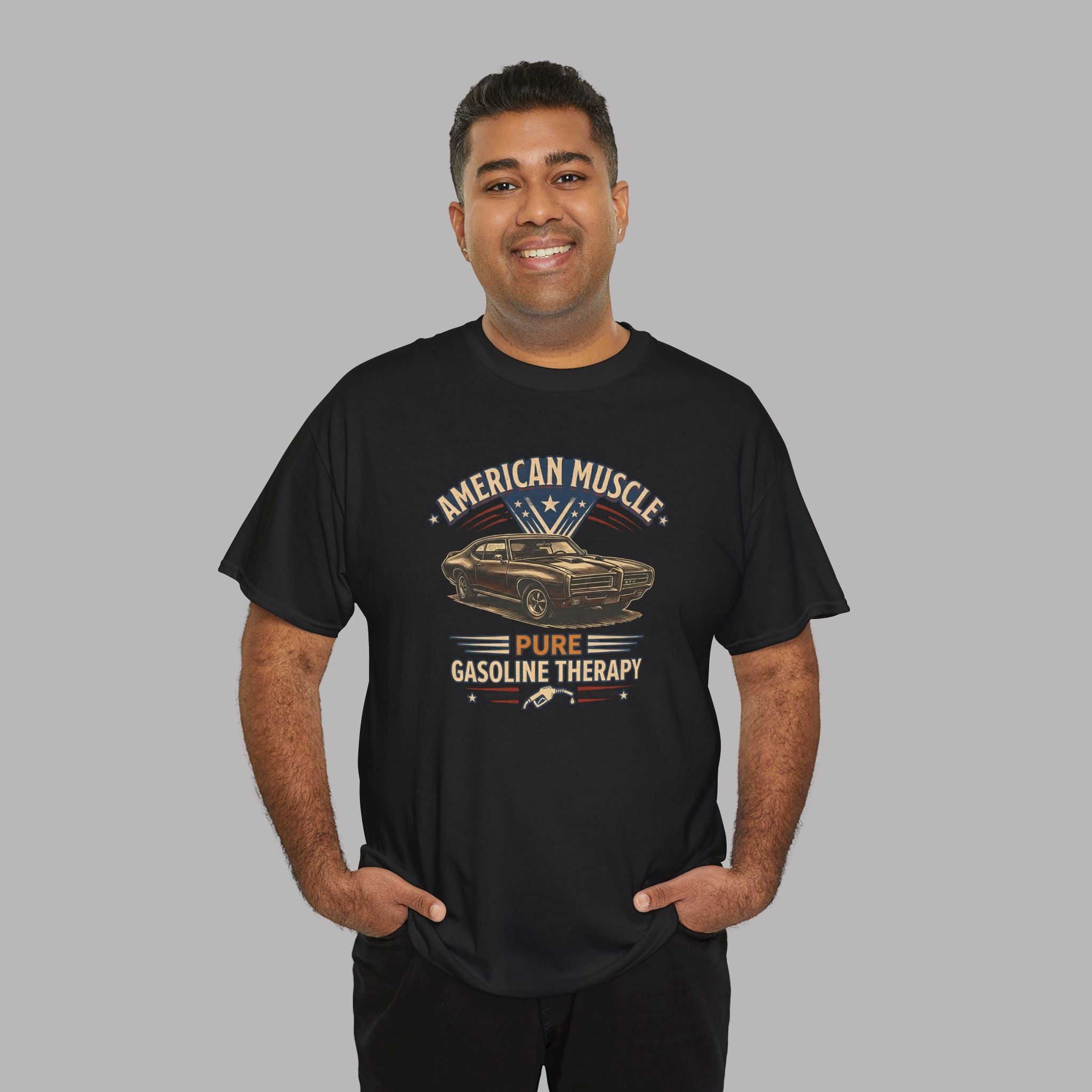 American Muscle Car T-Shirt - Pure Gasoline Therapy Tee