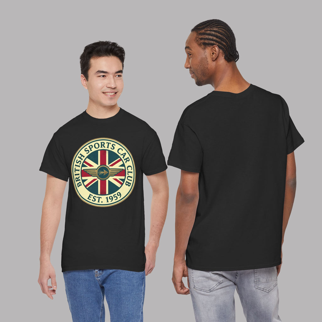 British Sports Car Club Tee | Vintage Badge Gift Shirt