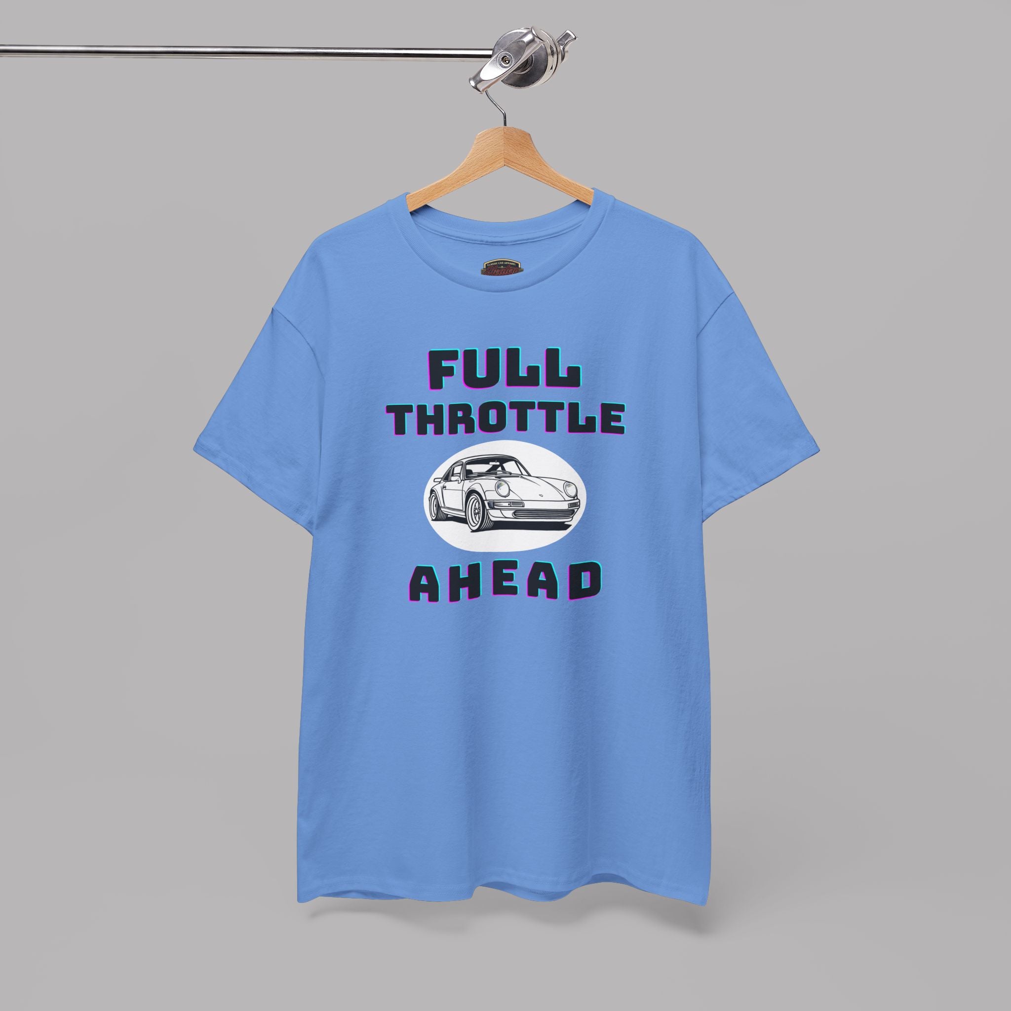 Full Throttle Ahead Tee | Vintage Sports Car Graphic T-Shirt