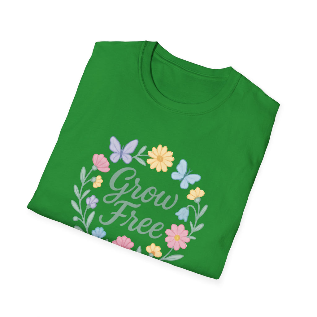 Grow Free Floral Wreath T-Shirt