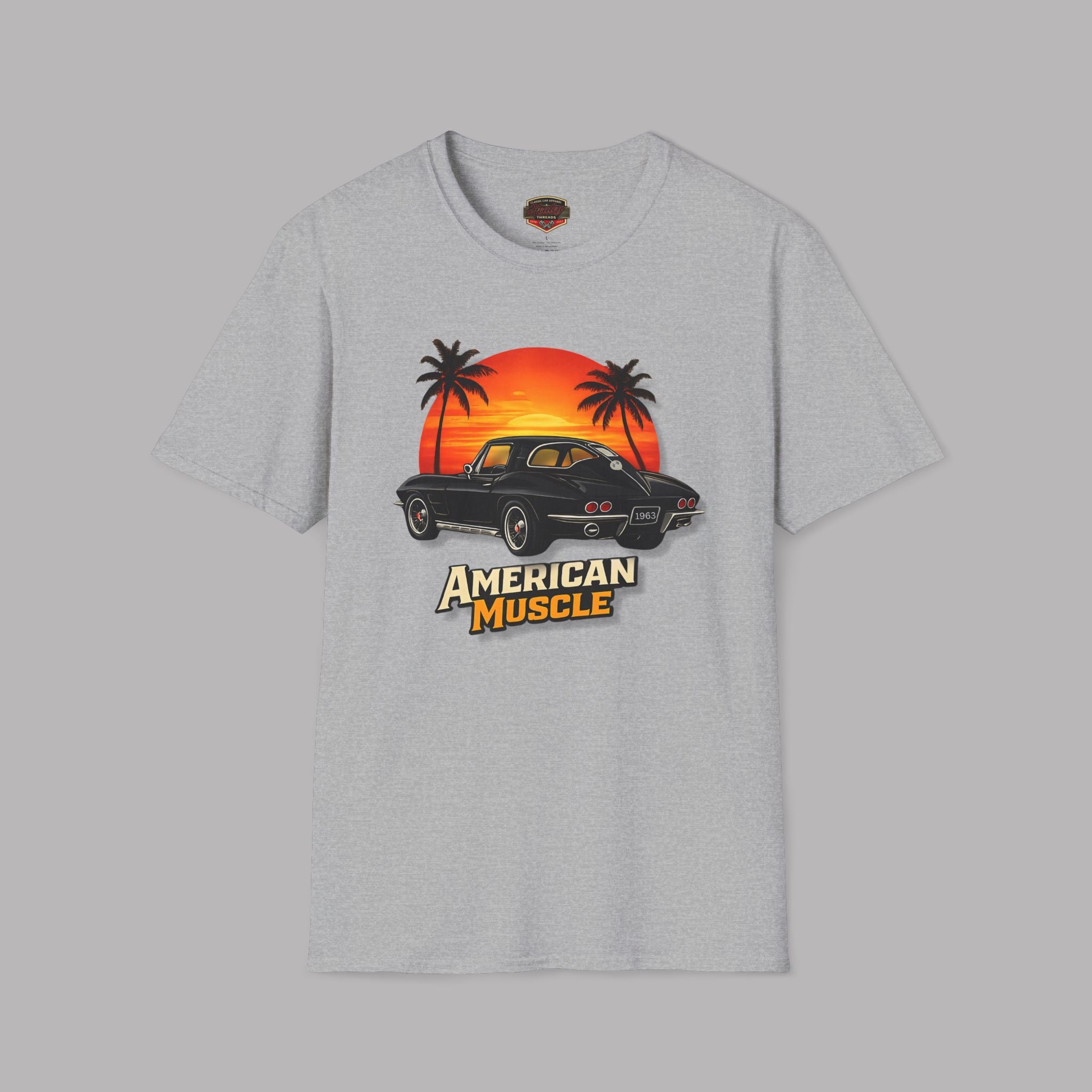 1963 American Muscle Car Graphic Tee - Healey Threads Tee