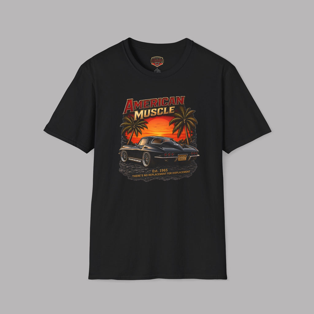 American Muscle T‑Shirt | Vintage Sunset Classic Car Tee