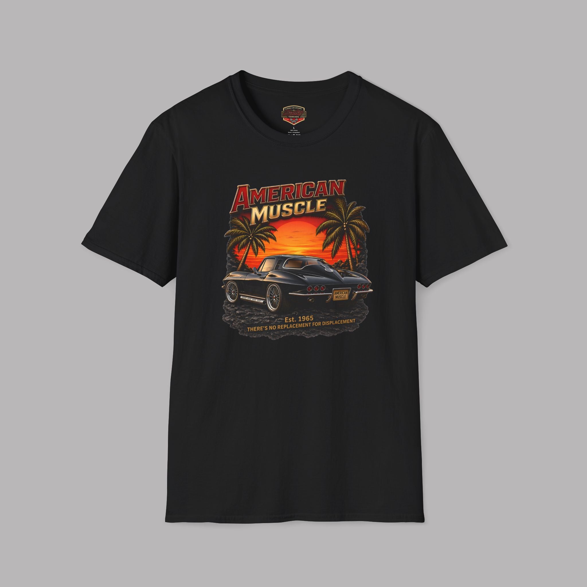 American Muscle T‑Shirt | Vintage Sunset Classic Car Tee