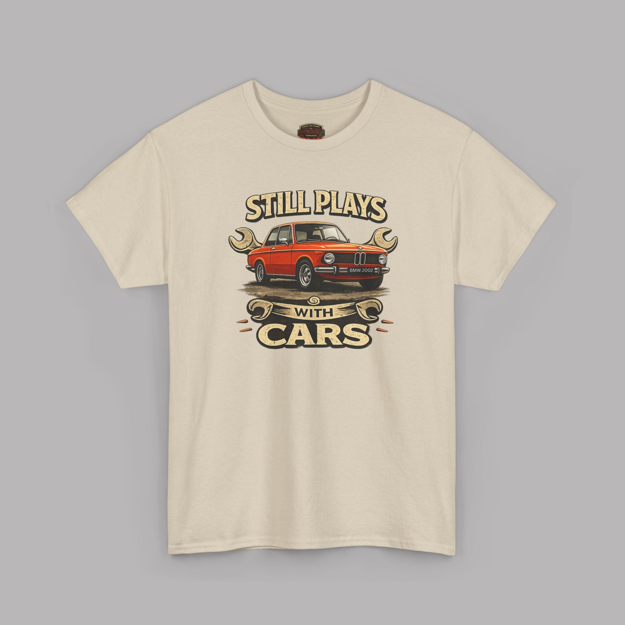 Still Plays With Cars T-Shirt — Classic BMW Graphic Tee
