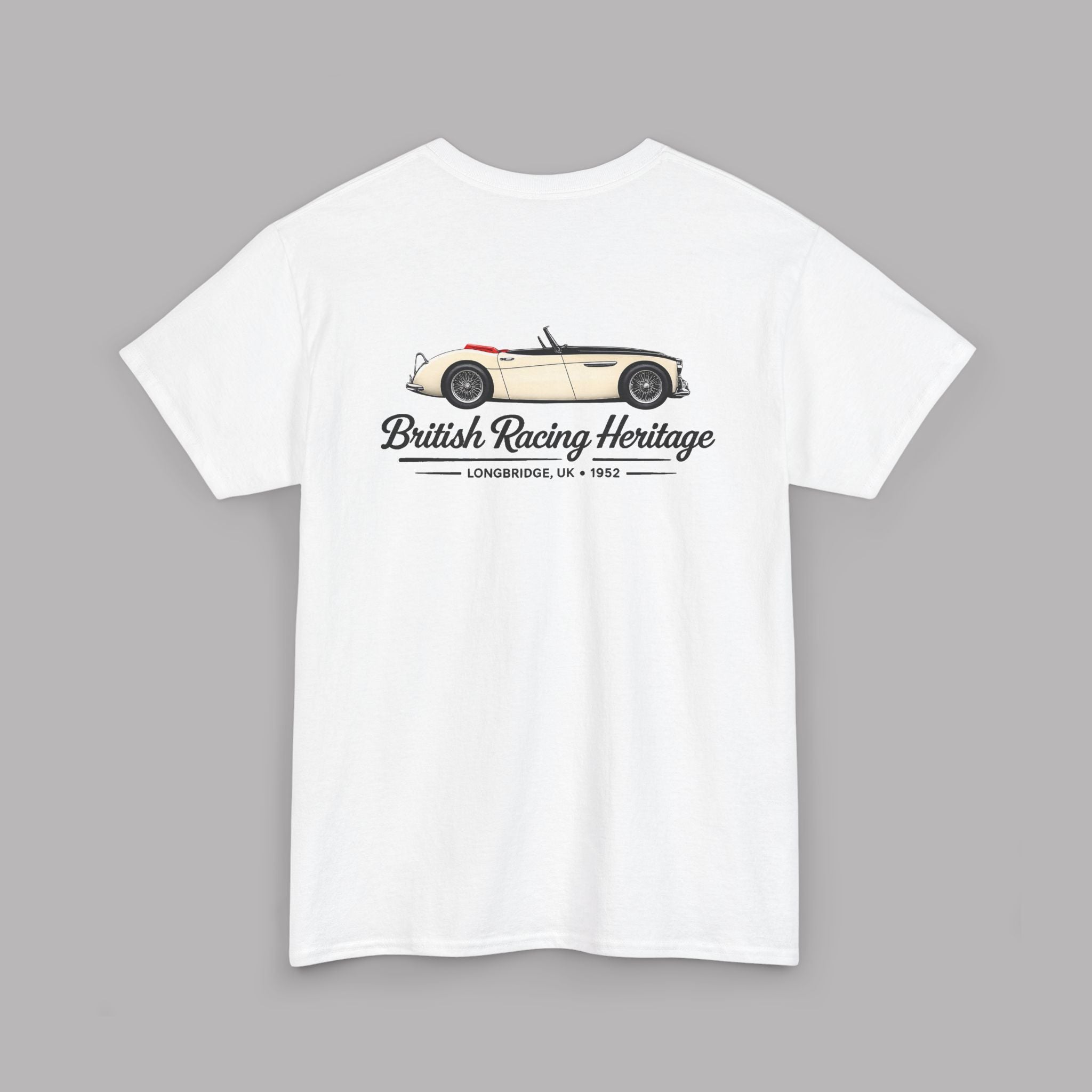 Vintage British Racing Heritage Tee | Classic Roadster Graphic