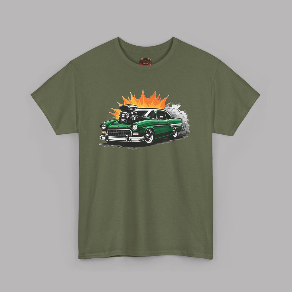 Blown Engine Hot Rod Tee | Retro Muscle Car Graphic Shirt