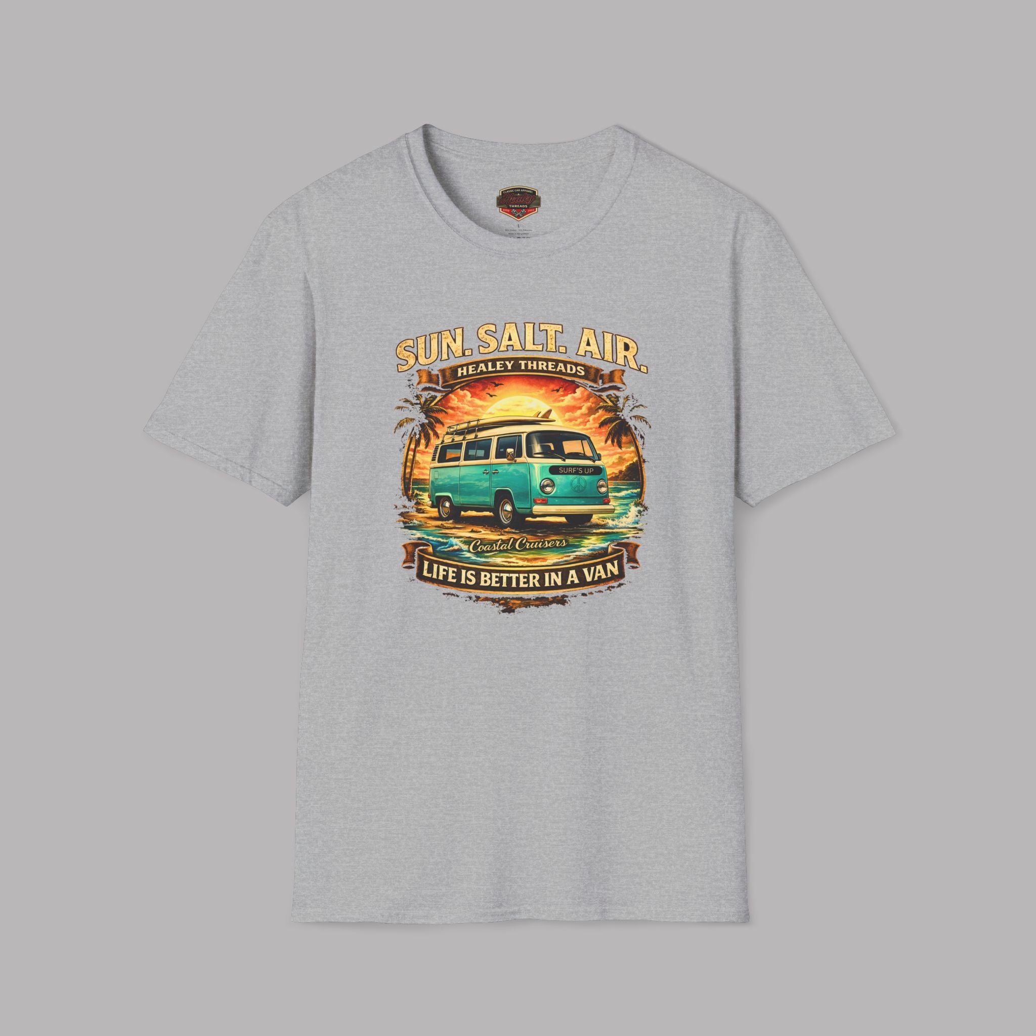 Retro Surf Van T-Shirt – Sun Salt Air Coastal Tee