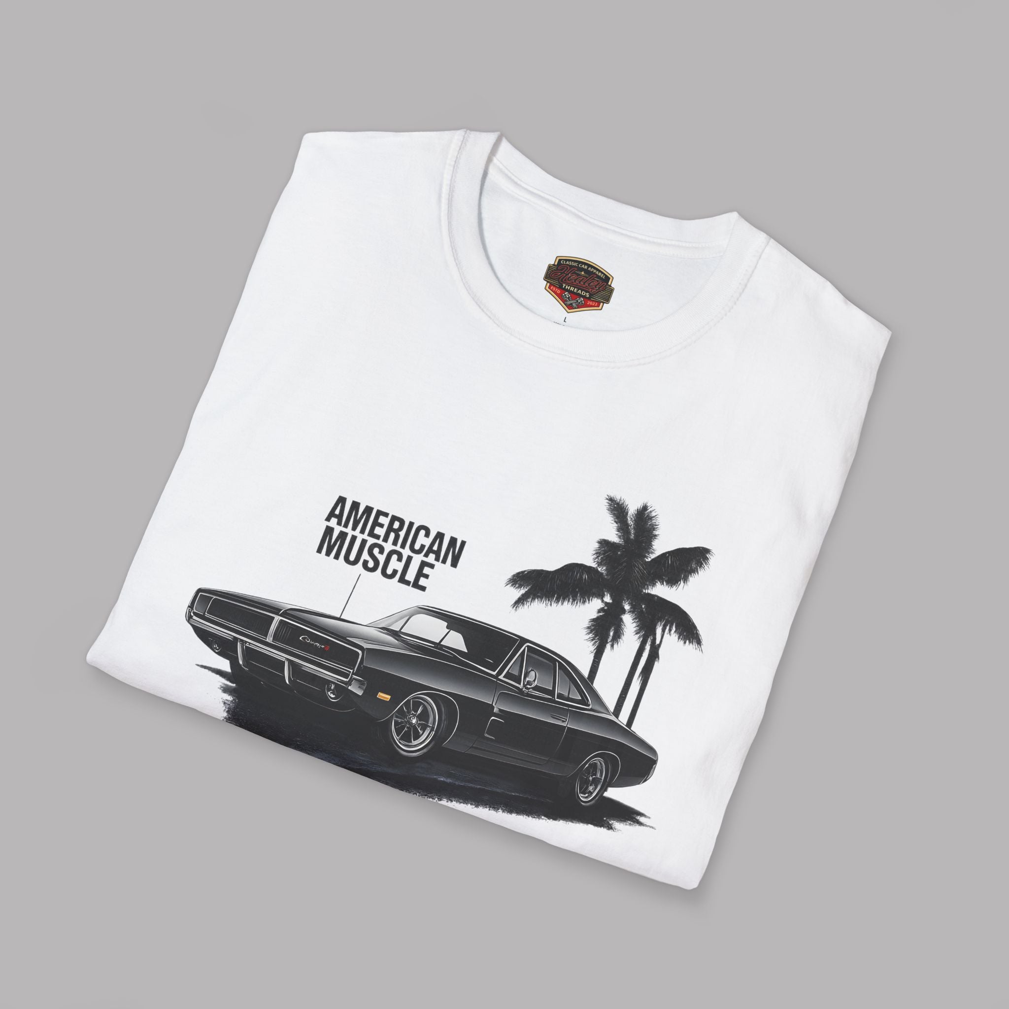 American Muscle Car T-Shirt - Retro Dodge Charger Tee