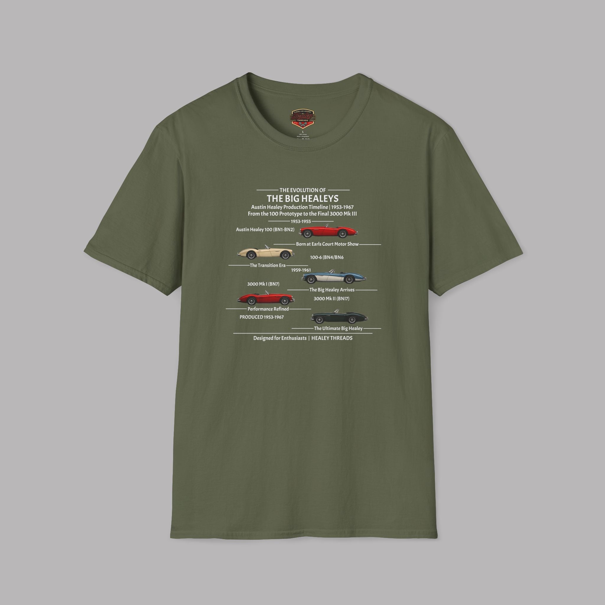 Austin-Healey Evolution Graphic Tee - Healey Threads Tee