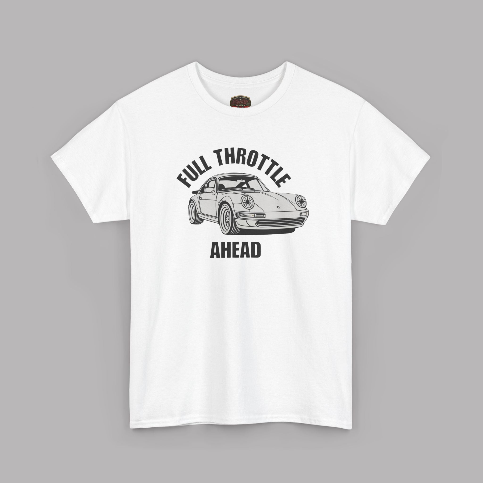 Full Throttle T-Shirt – Vintage Sports Car Graphic Tee