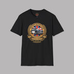 British Motor Club T-Shirt — Vintage Union Jack Sports Car Emblem