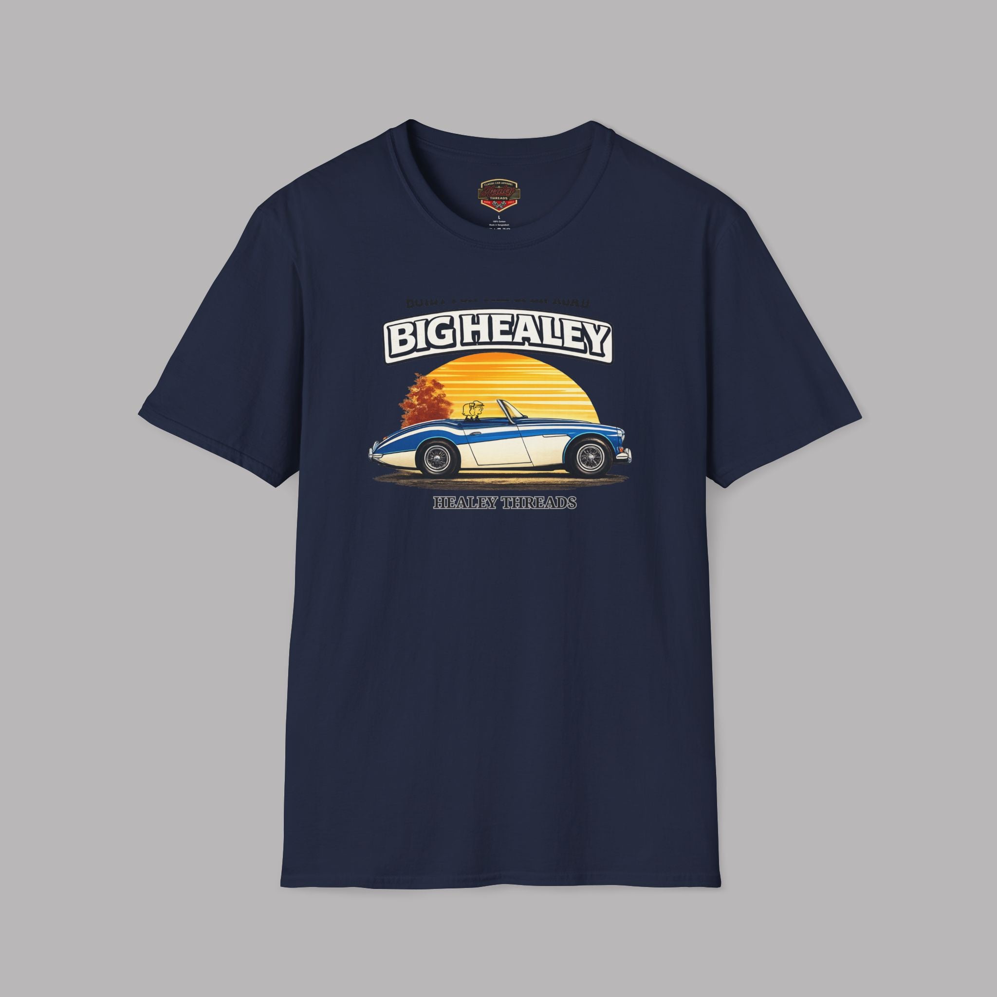 Big Healey T-Shirt — Retro Sunset Austin Healey Graphic Tee