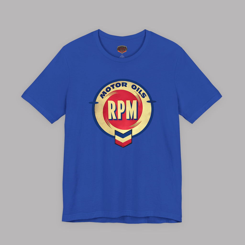 RPM Motor Oils Vintage Logo Tee - Retro Automotive Graphic T-Shirt