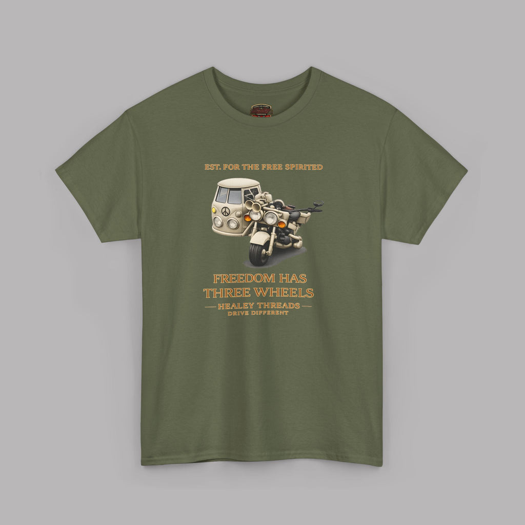 Freedom Has Three Wheels Tee | Retro Trike Van Shirt