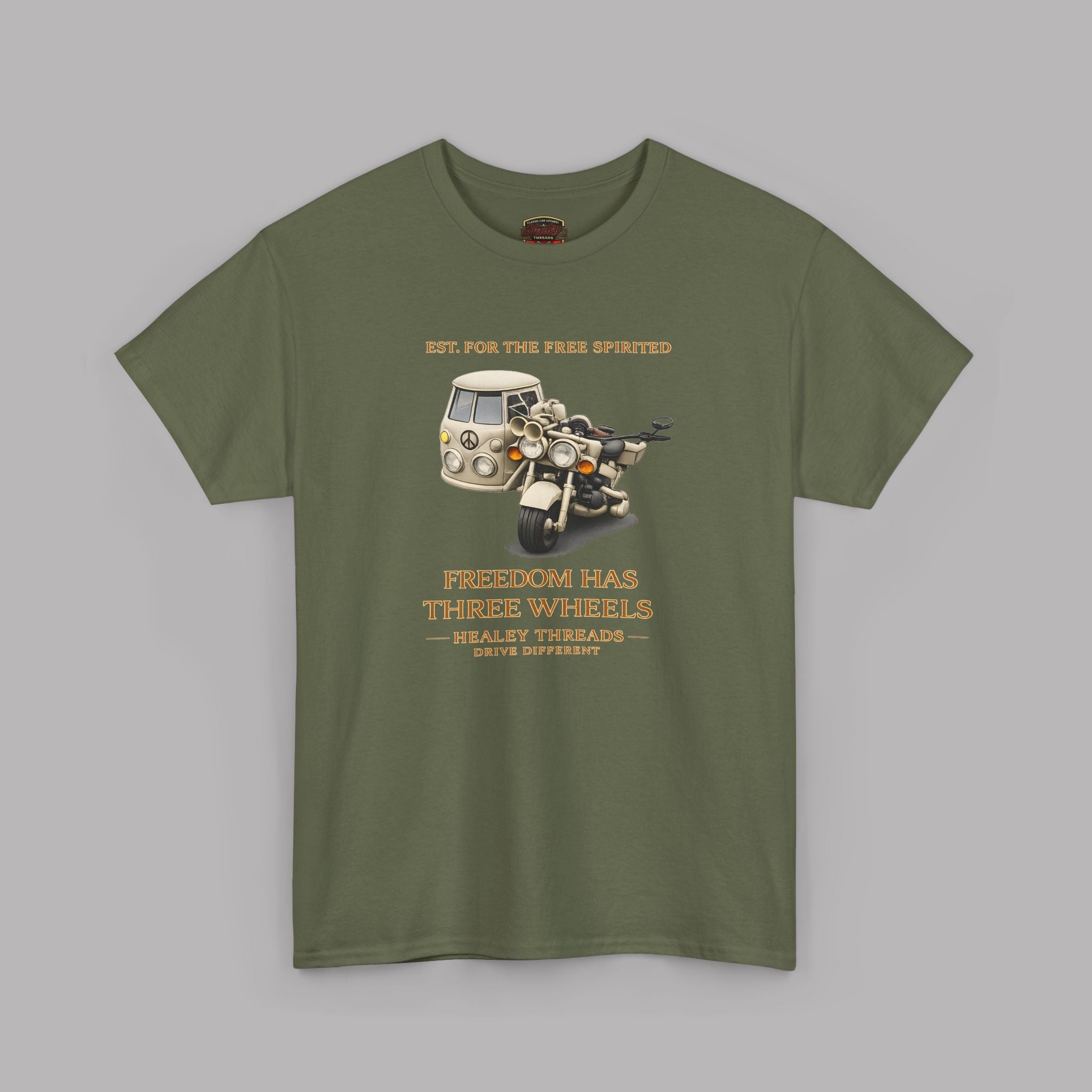 Freedom Has Three Wheels Tee | Retro Trike Van Shirt