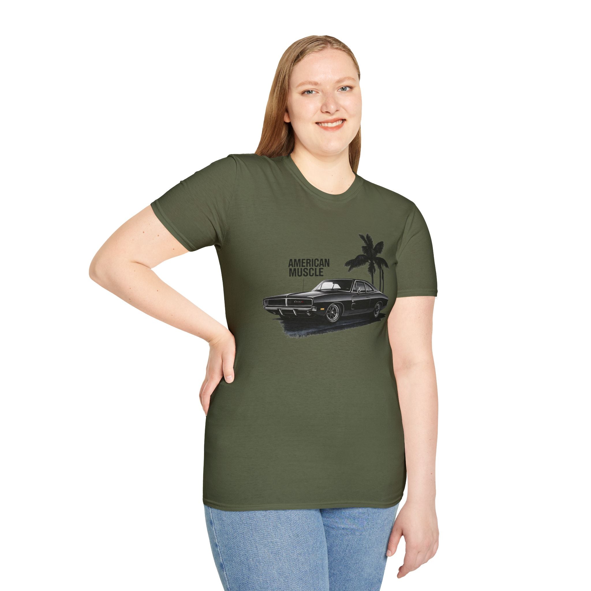 American Muscle Car T-Shirt - Retro Dodge Charger Tee