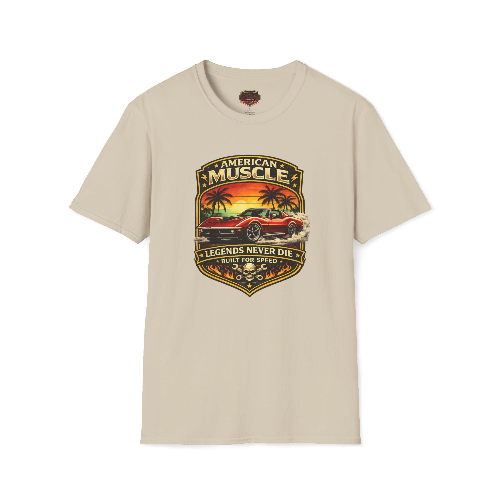 Corvette T-Shirt - Legends Never Die American Muscle Tee