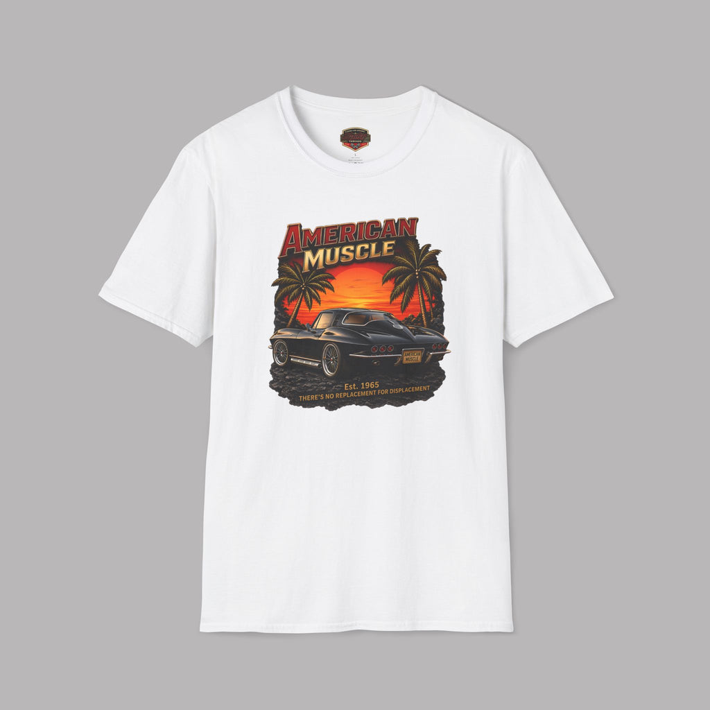 American Muscle T‑Shirt | Vintage Sunset Classic Car Tee