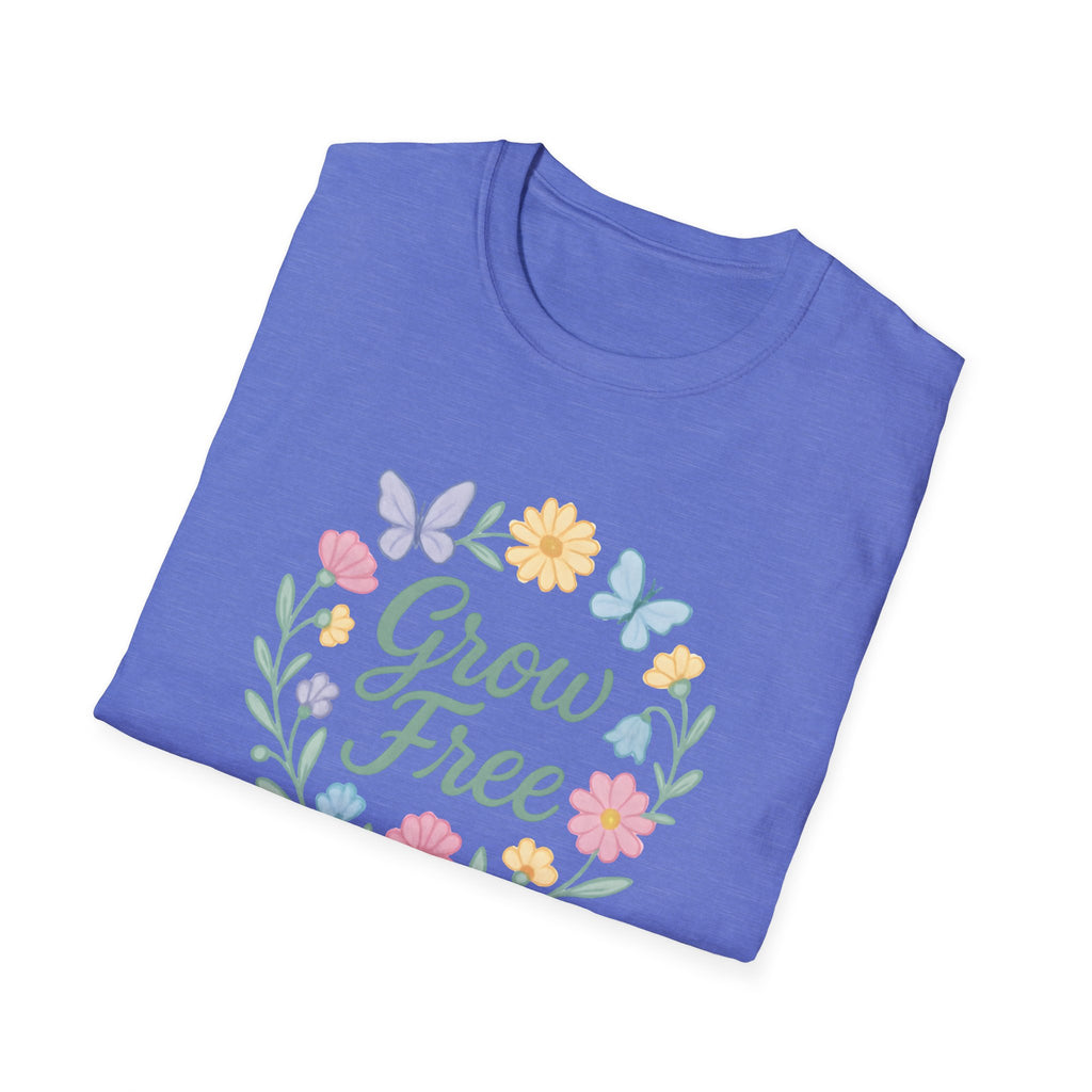 Grow Free Floral Wreath T-Shirt