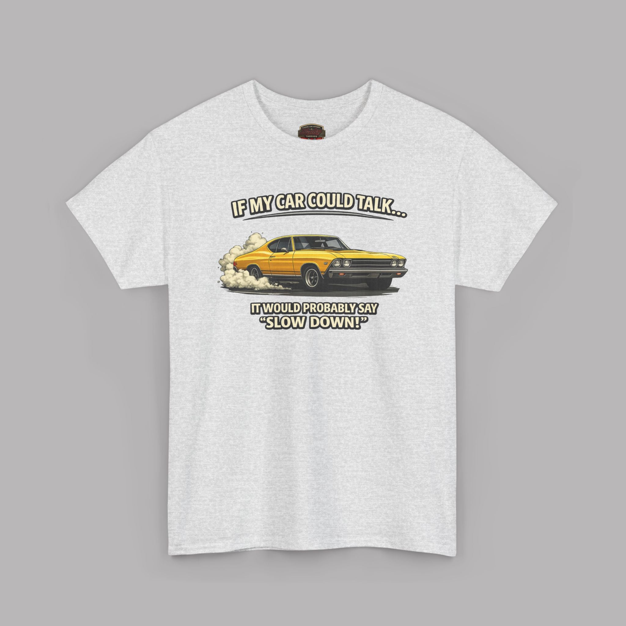 Classic Car Humor T-Shirt – Slow Down Vintage Tee