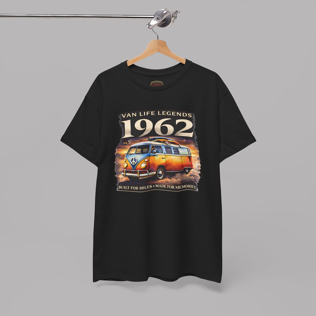 Vintage VW Camper Van T-Shirt - Van Life Legends 1962 Tee